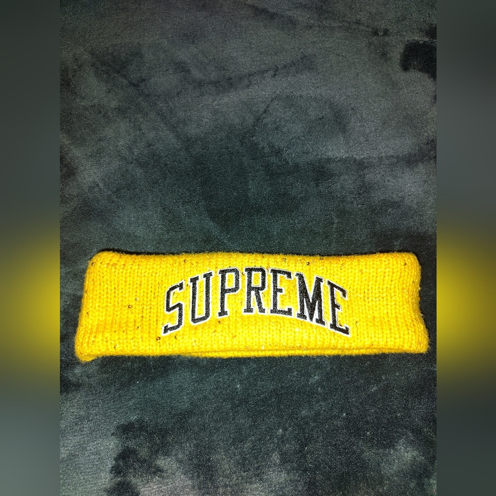 Supreme Mustard Knit Headband